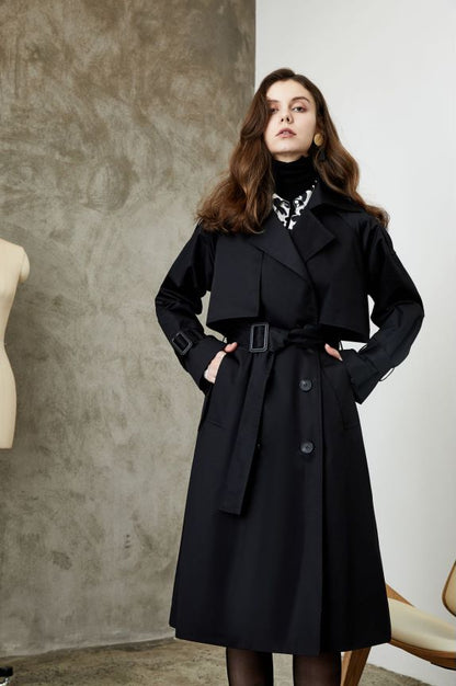 Khaki Trench Long Coat
