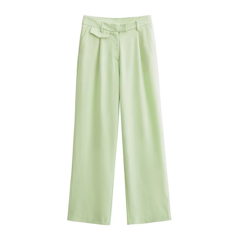 Sleeveless V neck Vest & Bottom Set Trousers