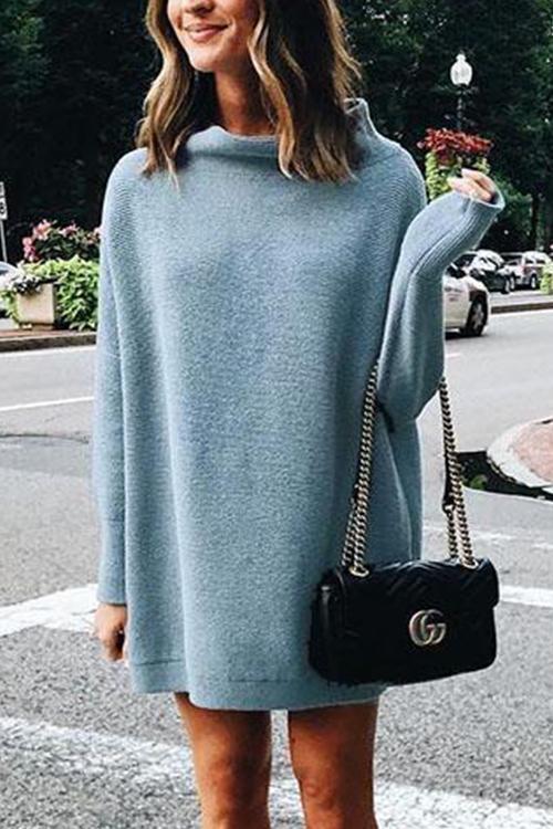 Clidress Snow White Sweater Mini Dresses