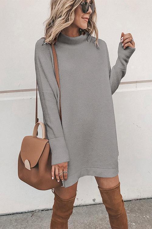 Clidress Snow White Sweater Mini Dresses