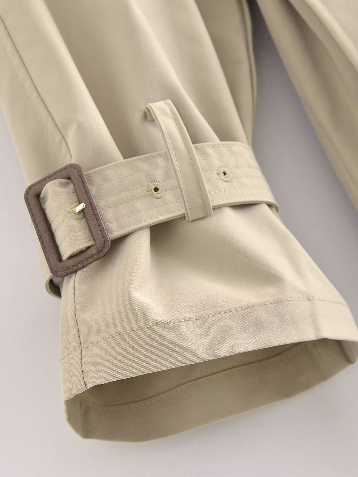 Double Breasted Loose Long Trench Coat