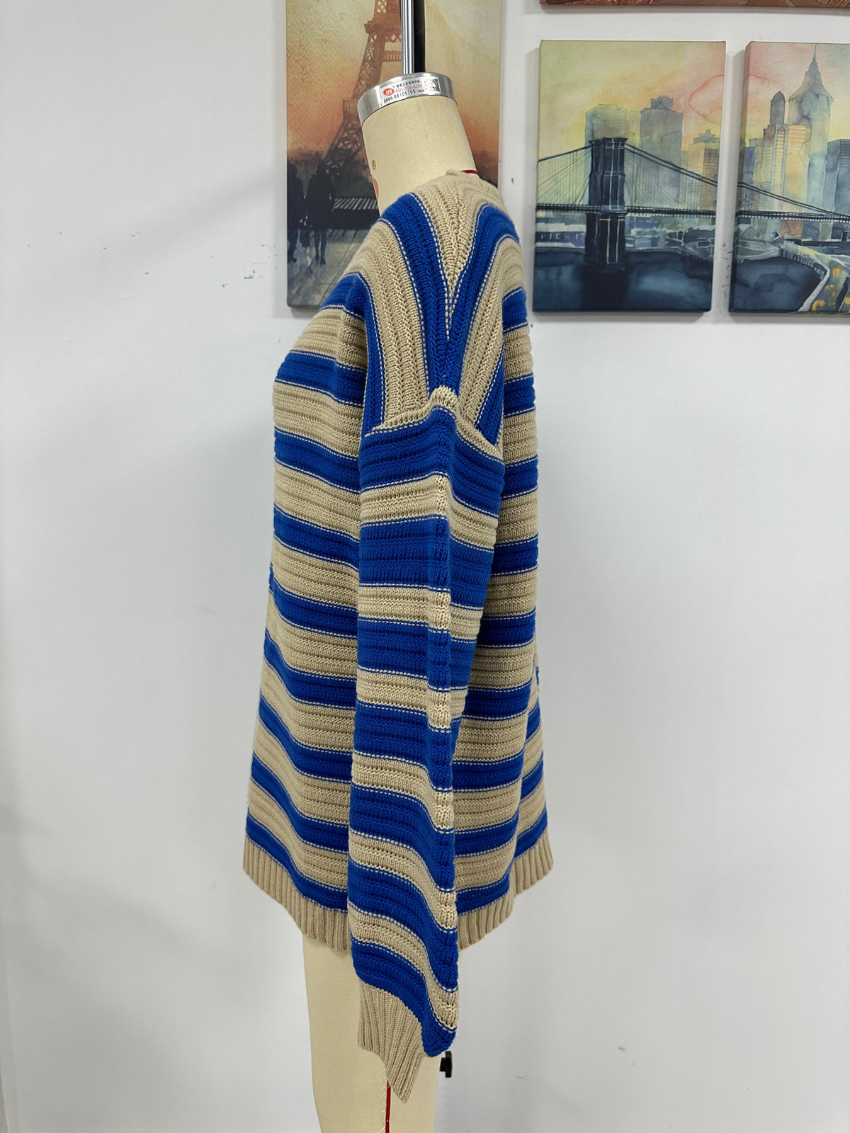Knitted Crew Neck Pullover Sweater