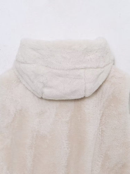 Artificial Fur Sleeveless Coat