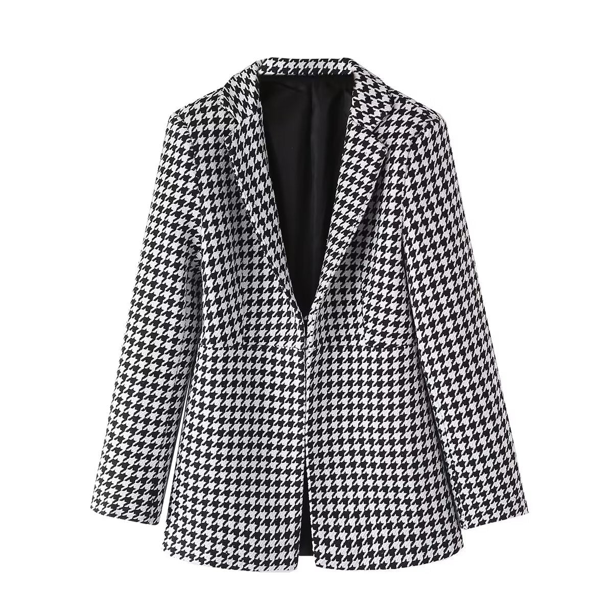 Plaid Contrast Blazer Multi