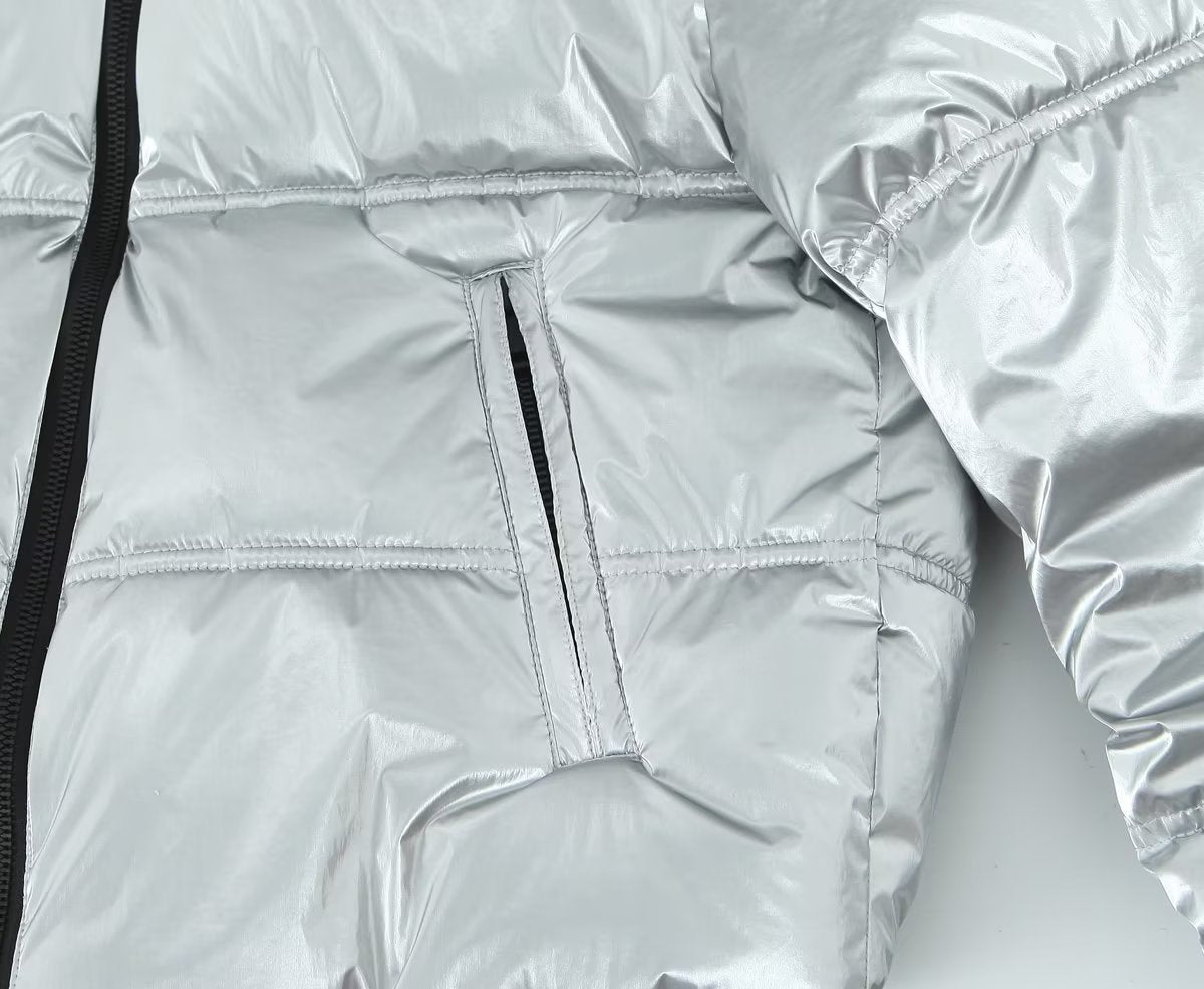 Metal Cotton Short Thick Jacket
