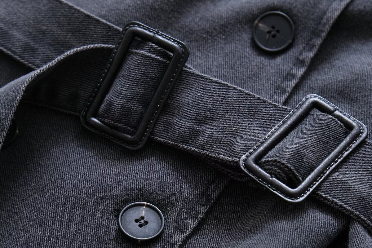Denim Baggy Trench Coat