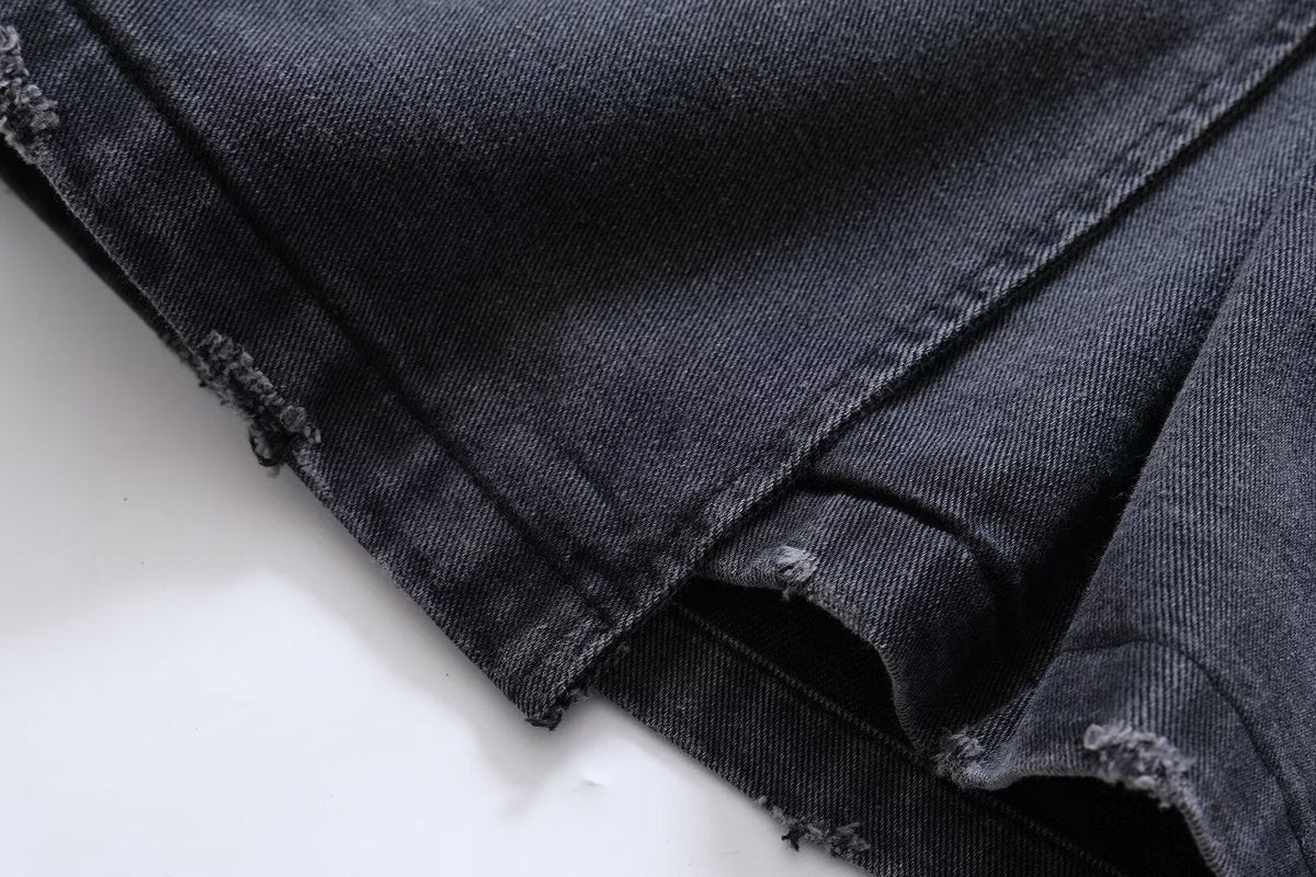 Denim Baggy Trench Coat