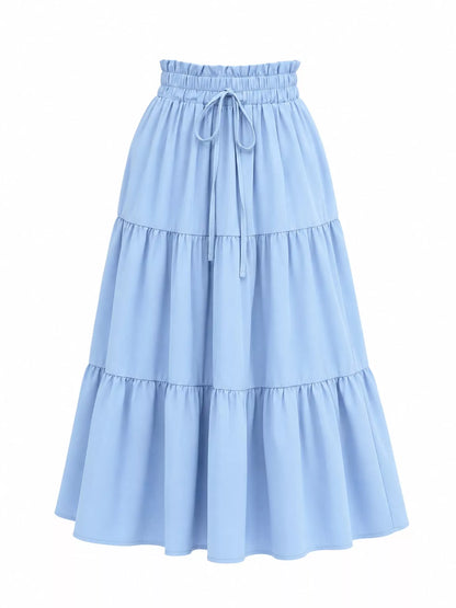Tiered Midi Skirt