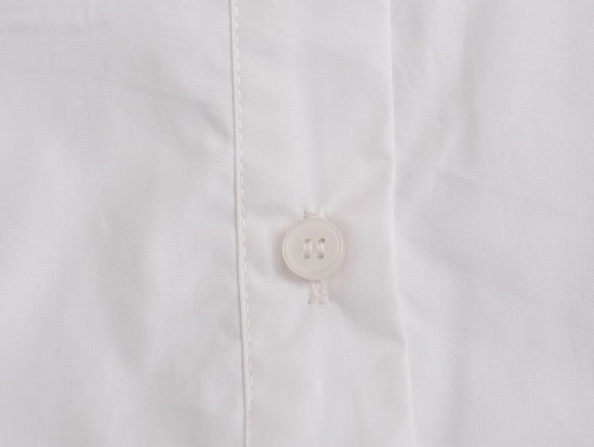 Hanging Collar Fabric Trench Coat Top