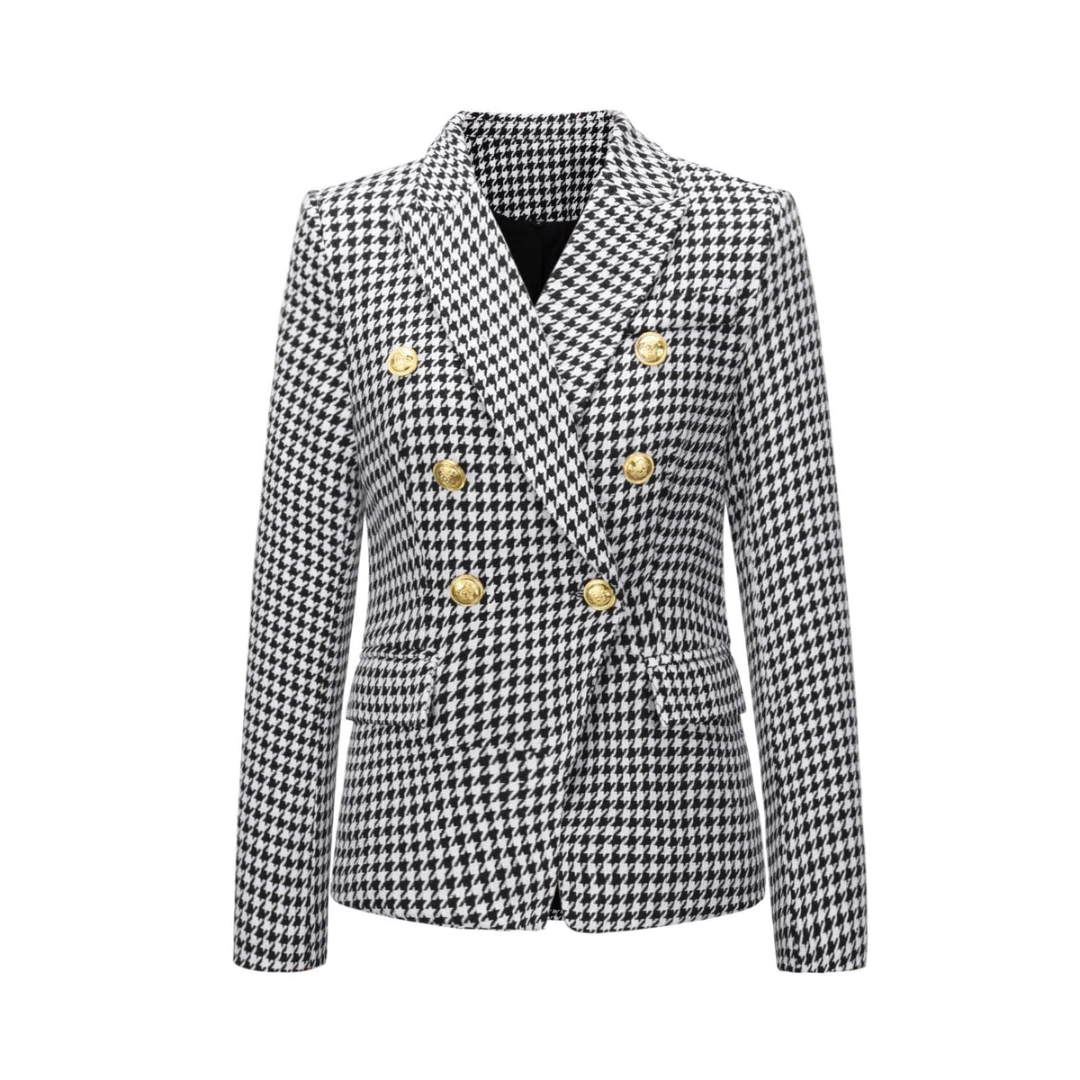 Short Double Breasted Coat Blazer Multi