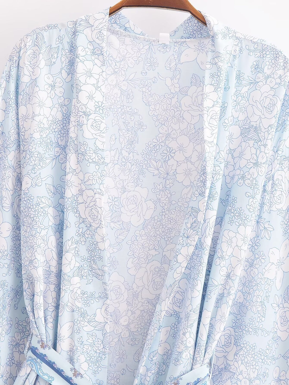 Rayon Printed Loose Kimono Coat