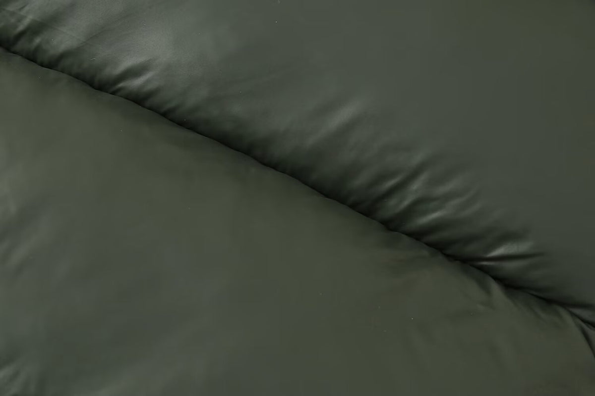 Hooded Long-Sleeve Down Cotton Jacket
