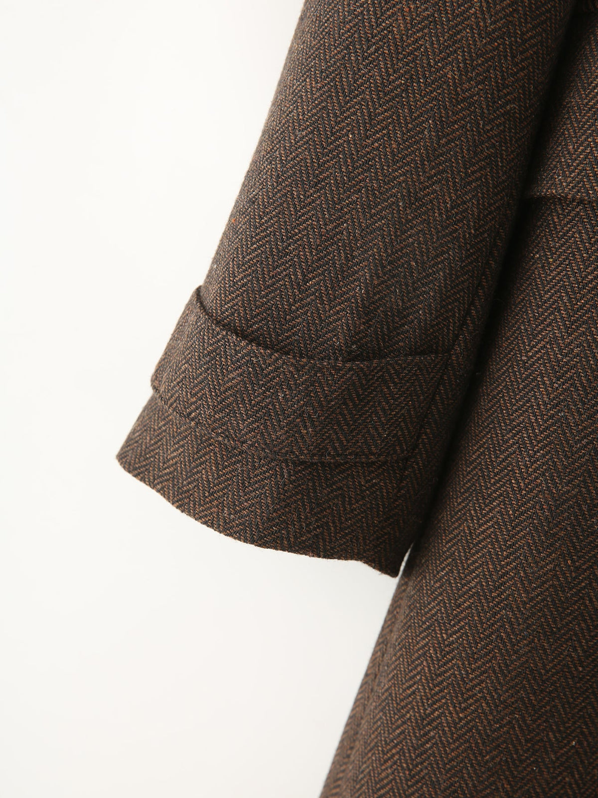 Herringbone Twill Long Coat