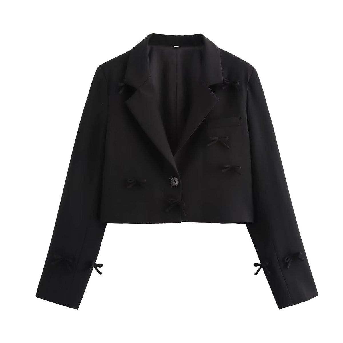 Short Bow Blazer Black