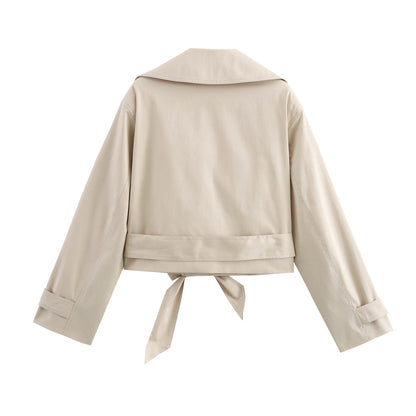 Long Sleeve Belted Jackets