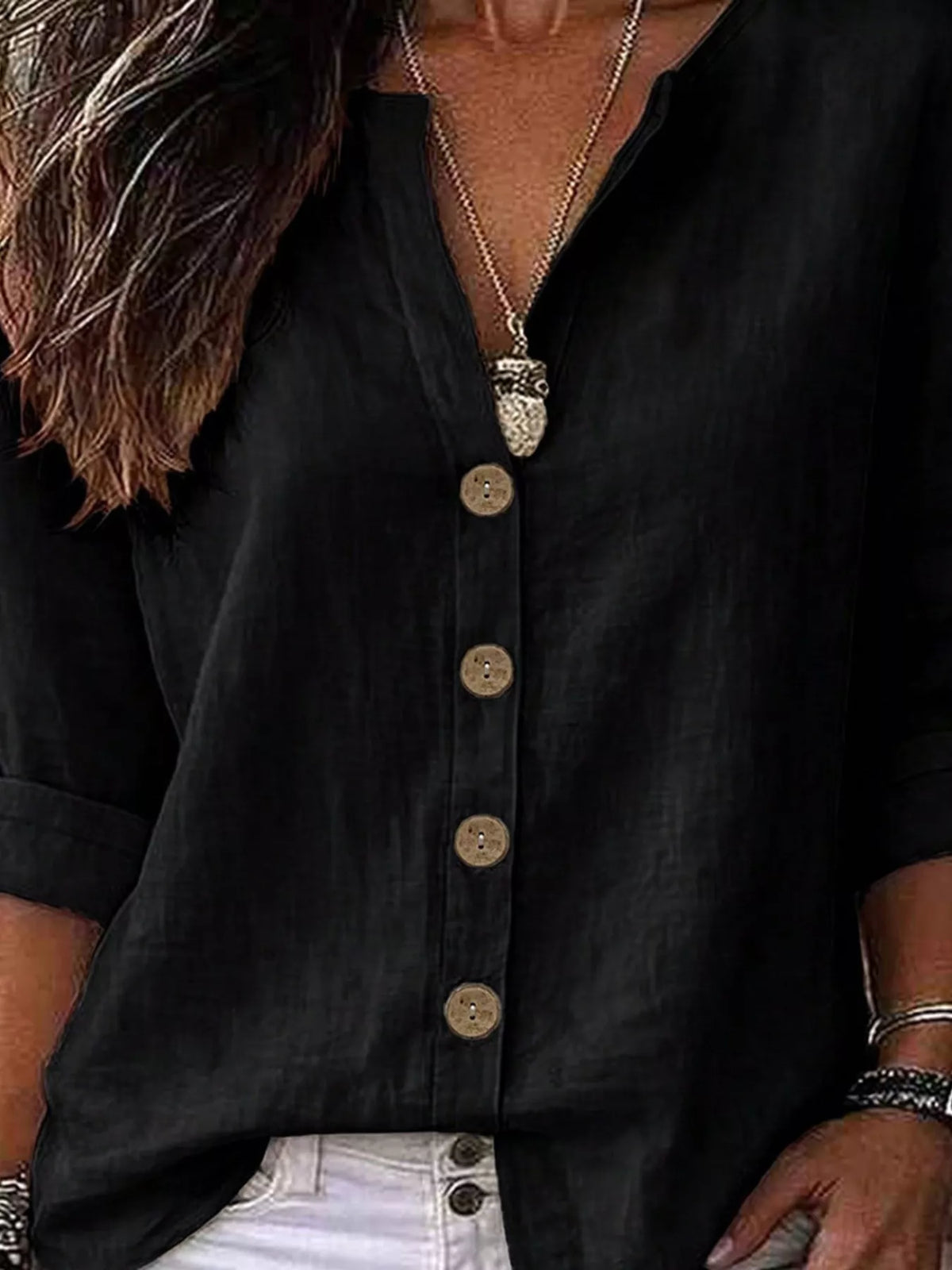 Button Up Long Sleeve Shirt | Timeless Women's Blouse