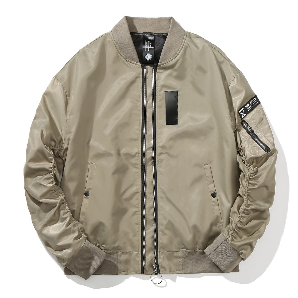 Womens bomber jacket Varsity Jacket Khaki (Thin)
