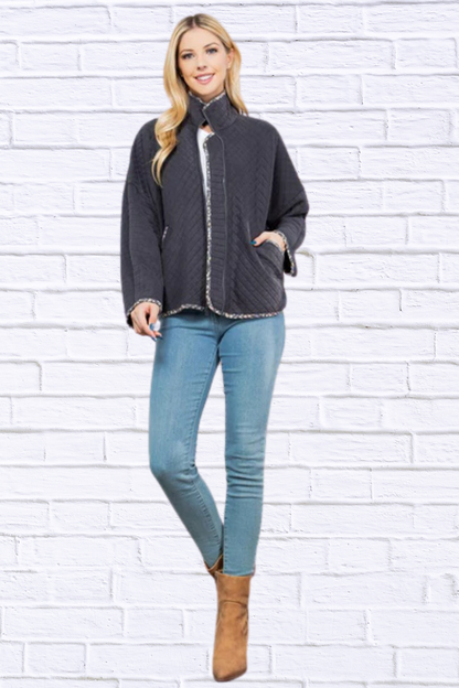 Quilt Jacket with Pockets