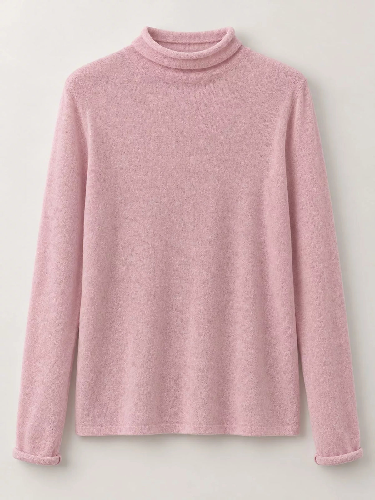 Women’s Sheer Turtleneck Knit Top – Lightweight Long Sleeve