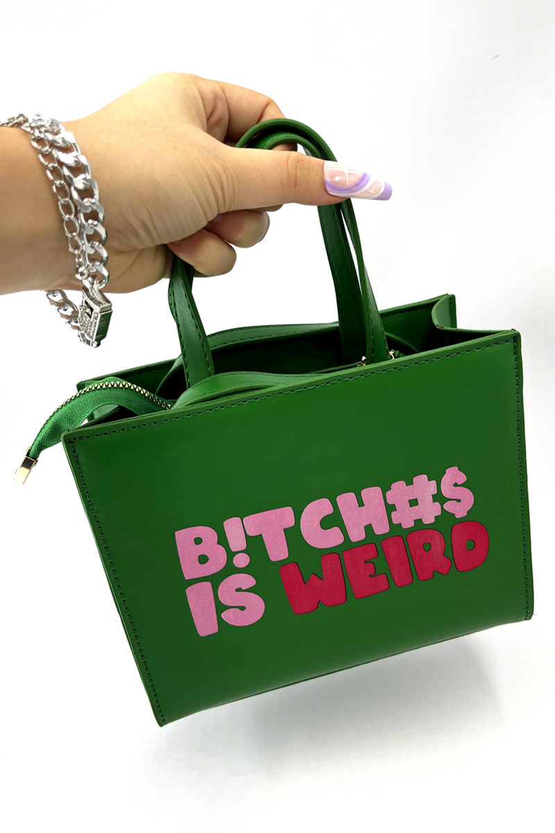 Casual Street Print Patchwork Zipper Bags