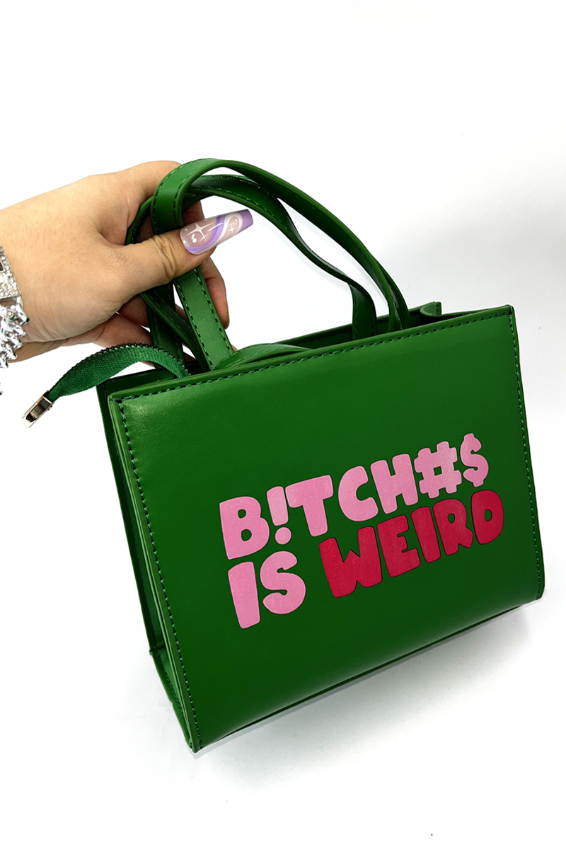 Casual Street Print Patchwork Zipper Bags