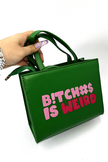 Casual Street Print Patchwork Zipper Bags