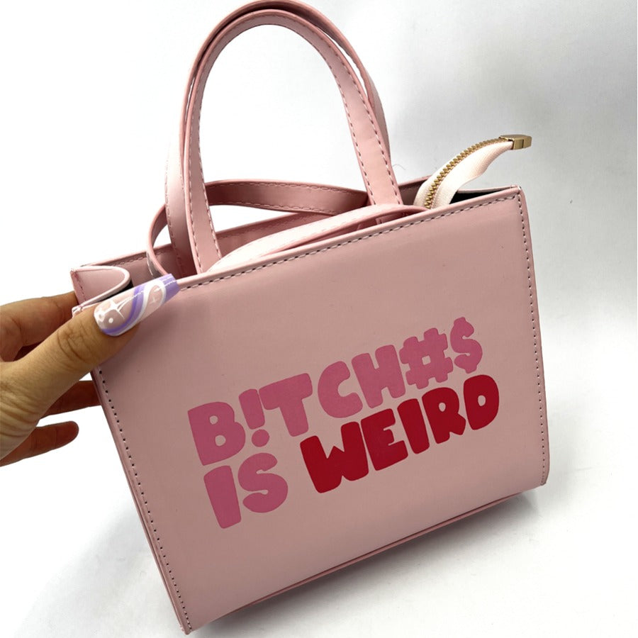 Casual Street Print Patchwork Zipper Bags