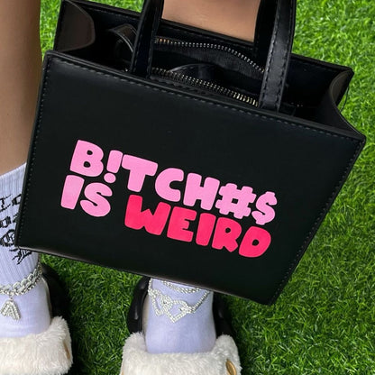 Casual Street Print Patchwork Zipper Bags