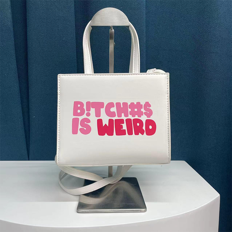 Casual Street Print Patchwork Zipper Bags