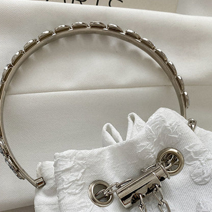 Casual Solid Patchwork Chains Bags