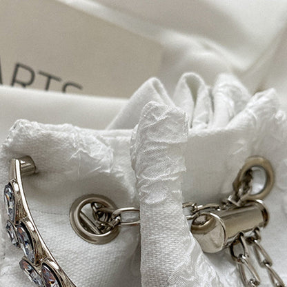 Casual Solid Patchwork Chains Bags