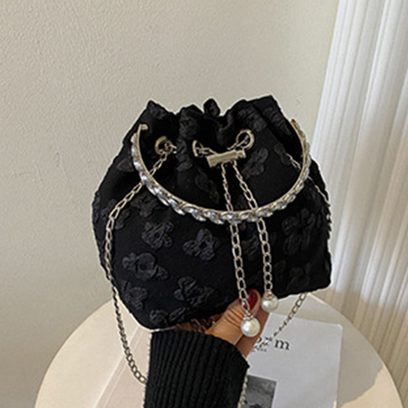 Casual Solid Patchwork Chains Bags