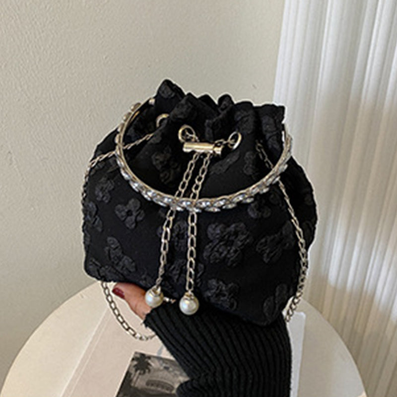 Casual Solid Patchwork Chains Bags