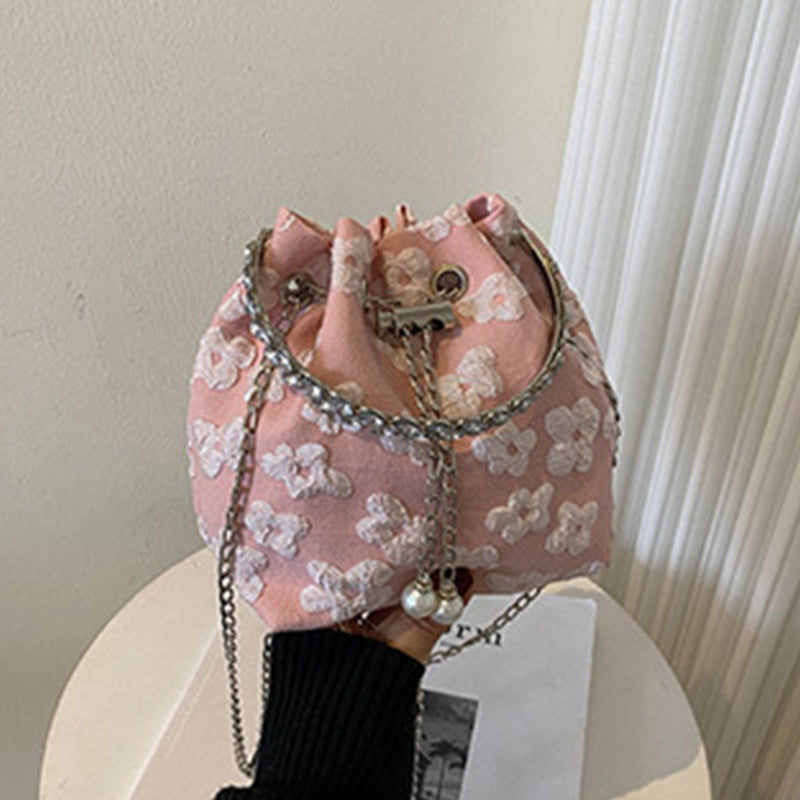 Casual Solid Patchwork Chains Bags