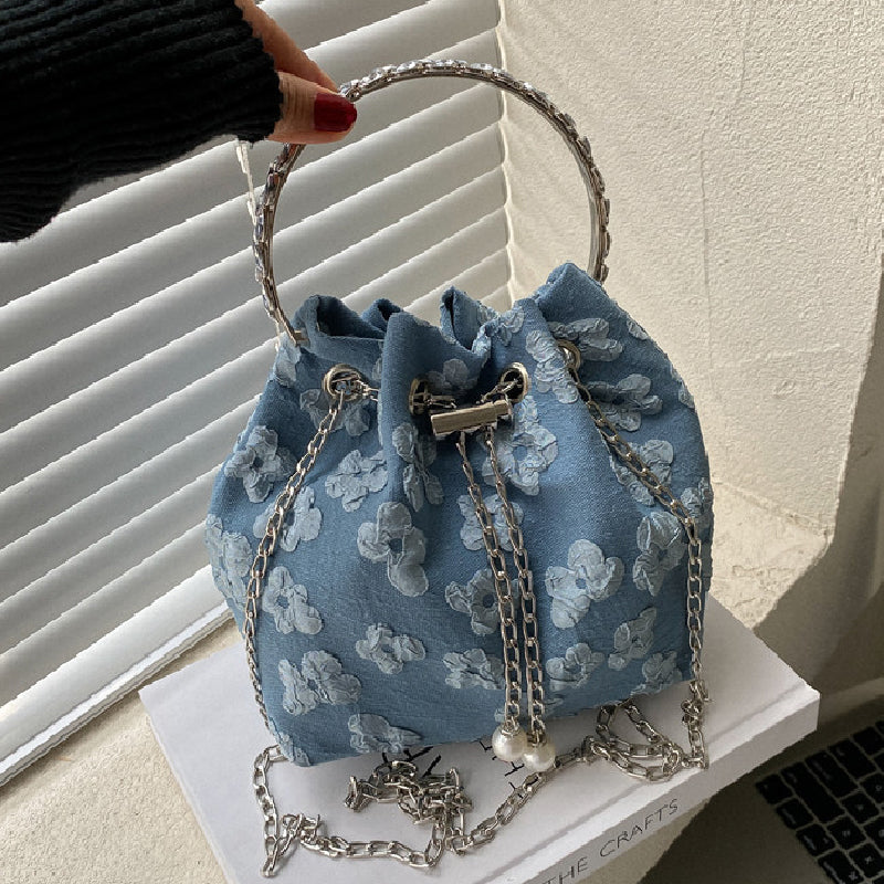 Casual Solid Patchwork Chains Bags