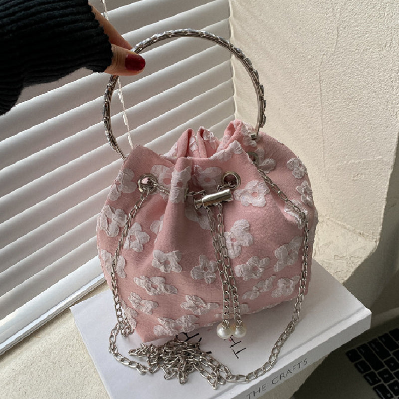 Casual Solid Patchwork Chains Bags