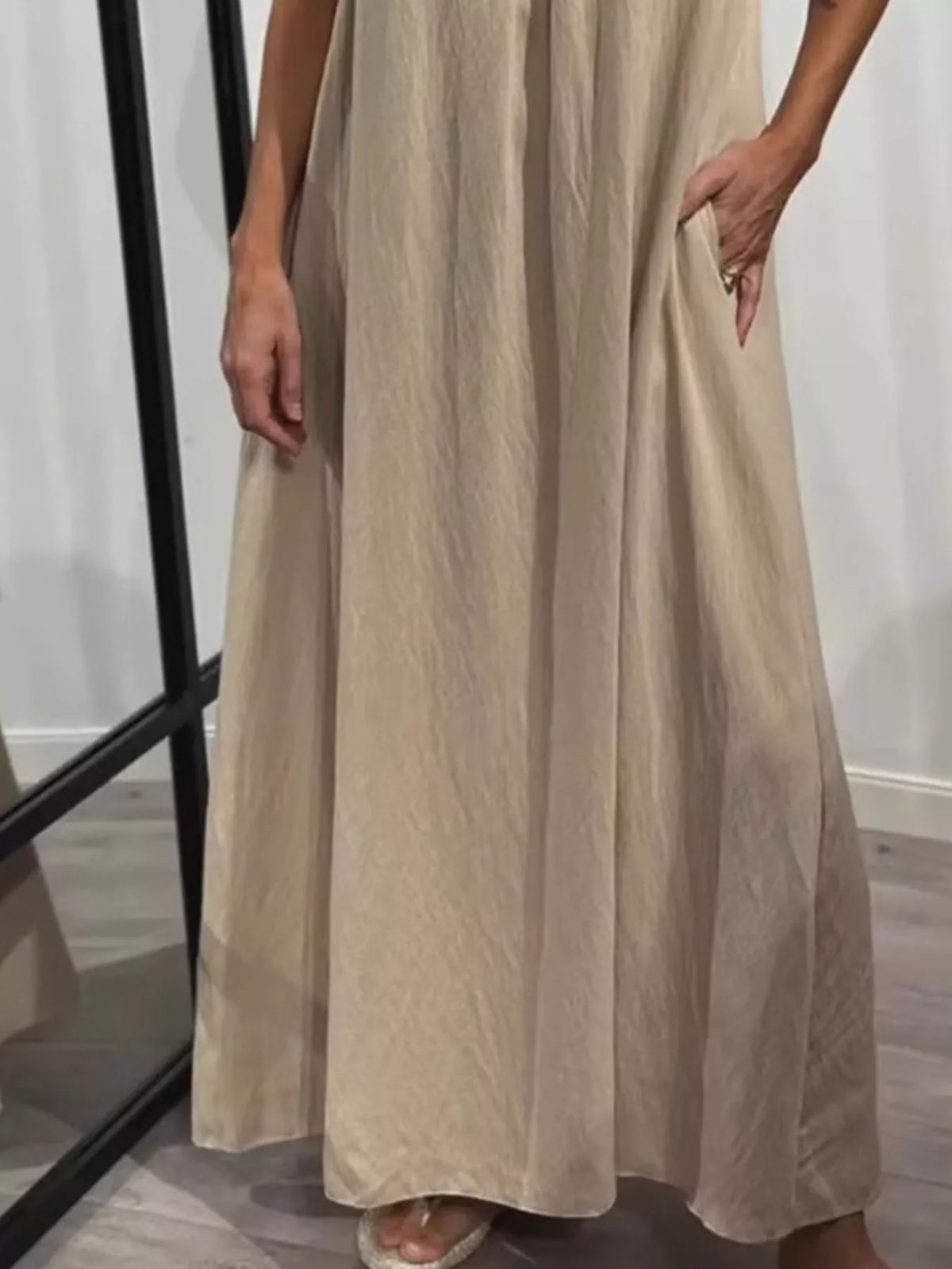 Full Size Ruffled Strap Flowy Maxi Dress Plus Size