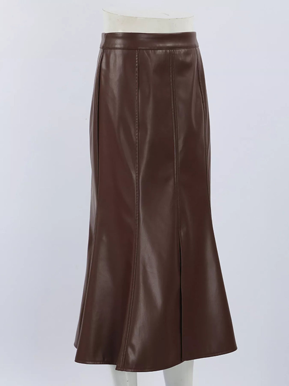 Slit Mermaid Midi Skirt