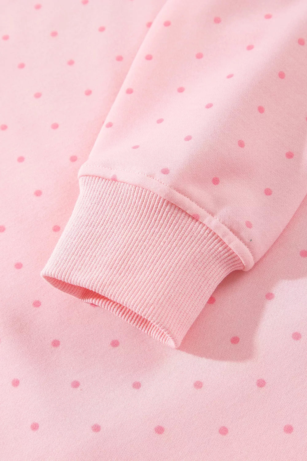 Polka Dot Printed Oversized Hoodie Casual Shorts 2pcs Set