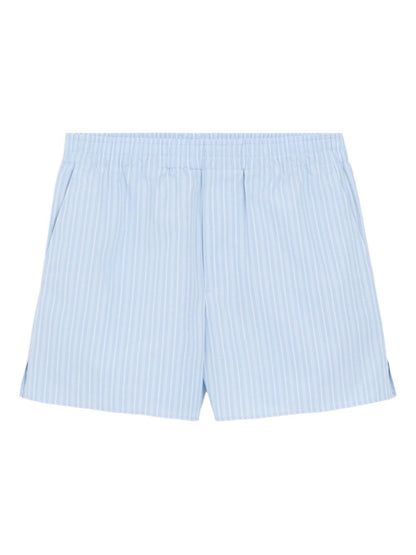 Ami Paris Striped cotton shorts