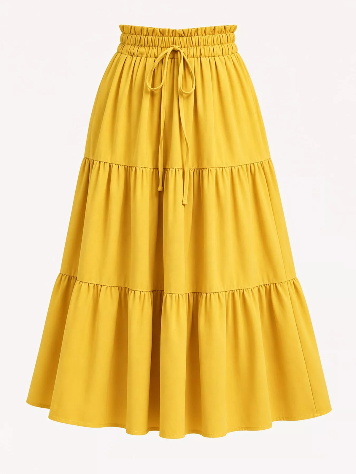 Tiered Midi Skirt