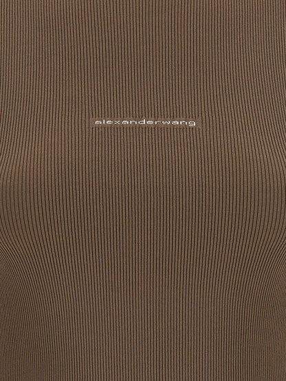 Alexander Wang Logo Ribbed Sweater
