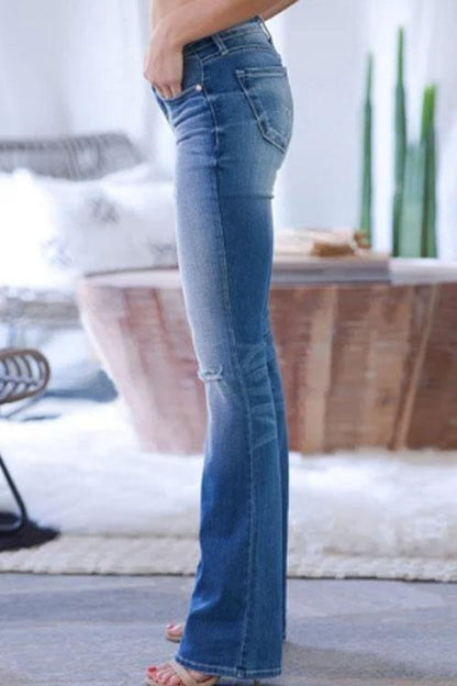 Clidress 70s Stretch Hip Hugger Jeans(S-4XL)