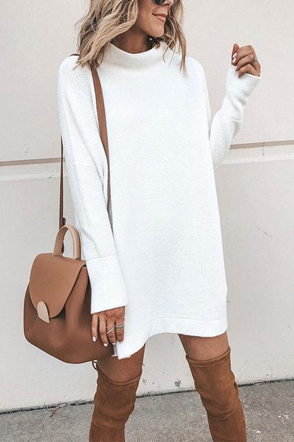 Clidress Snow White Sweater Mini Dresses