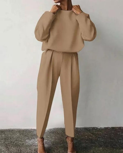 Clidress Suit Stlye T-shirt & Pant 2 Piece Set