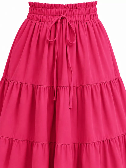 Tiered Midi Skirt