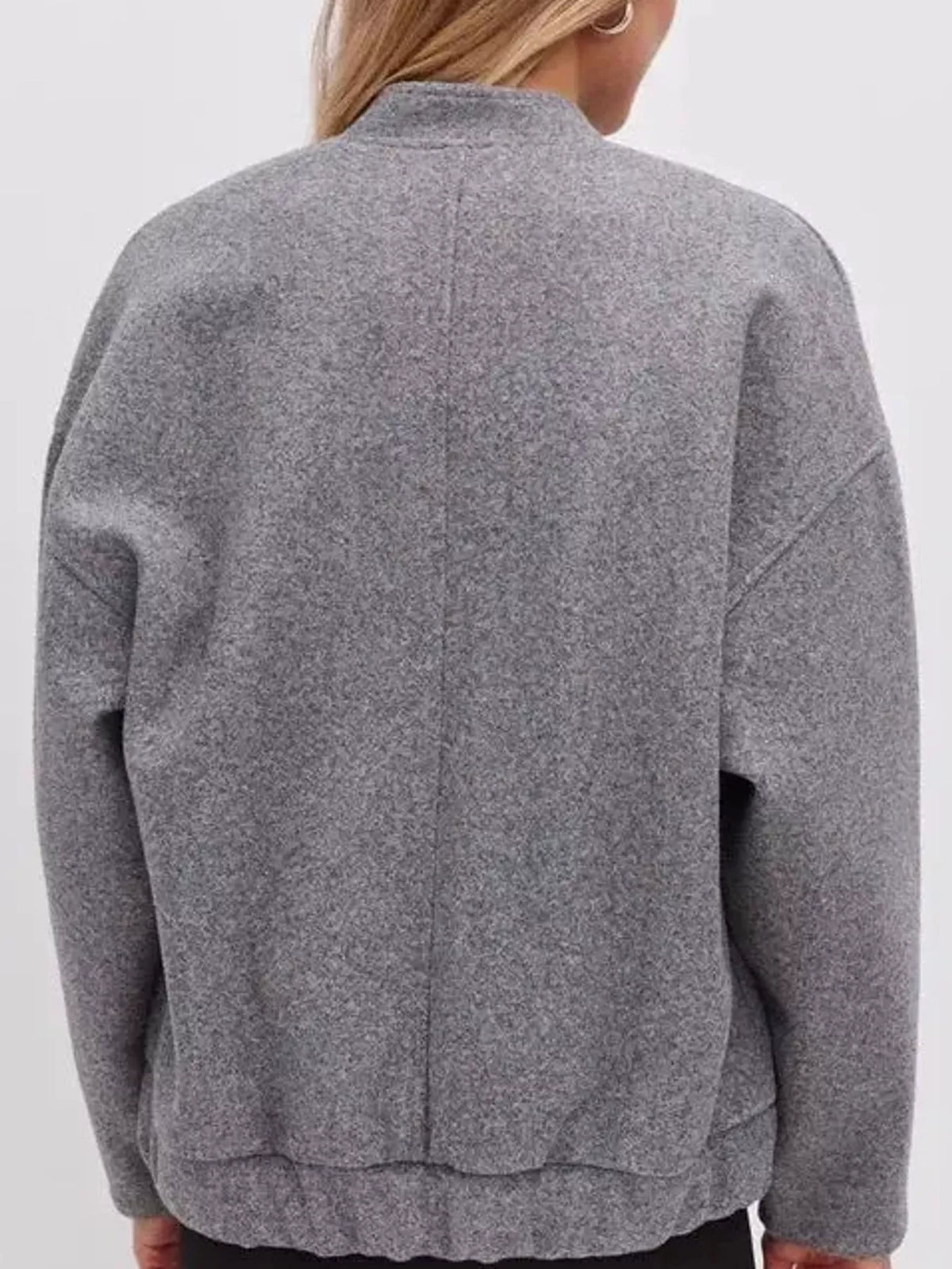 Snap-Button Bomber Jacket
