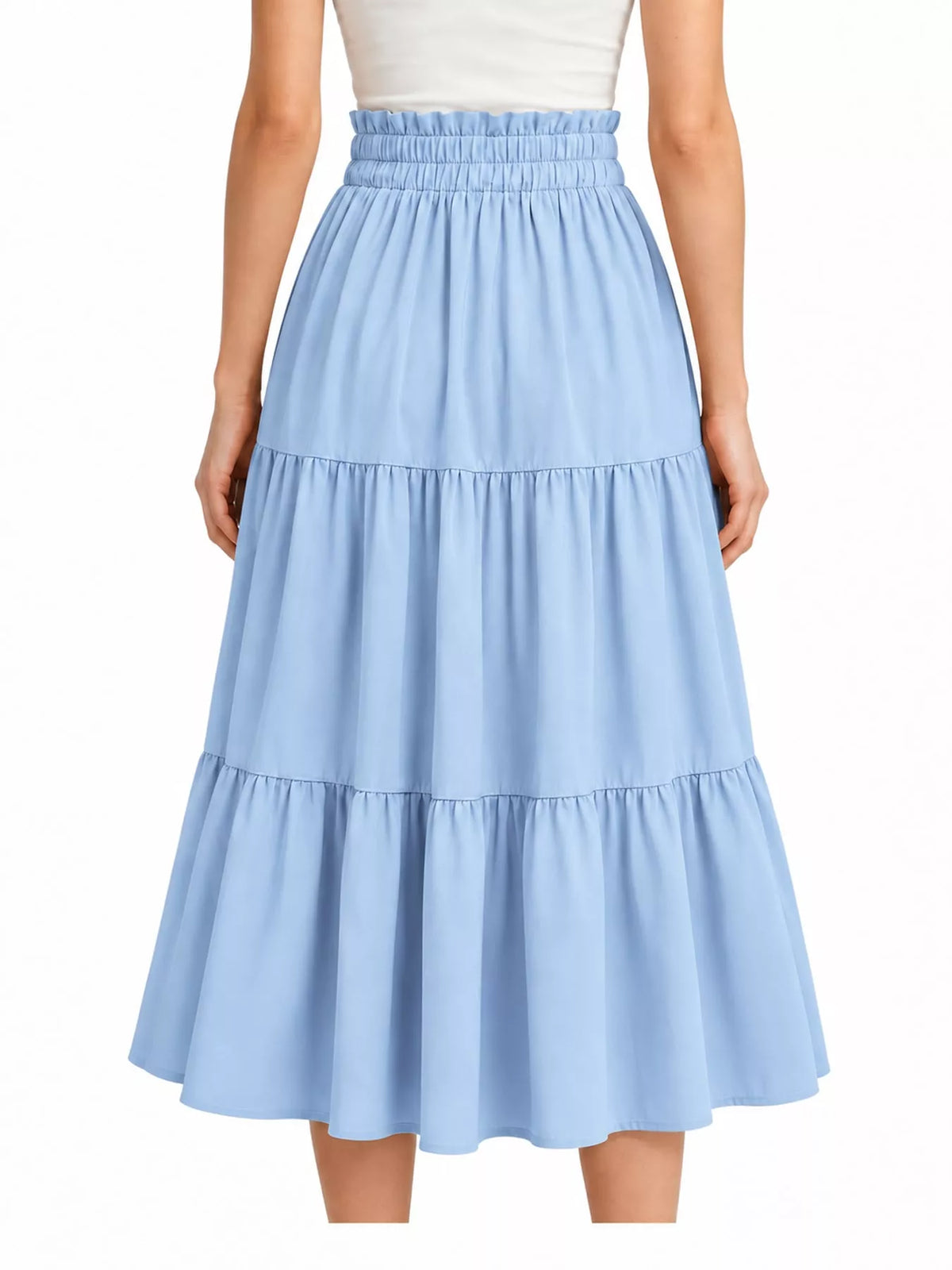 Tiered Midi Skirt