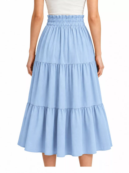 Tiered Midi Skirt