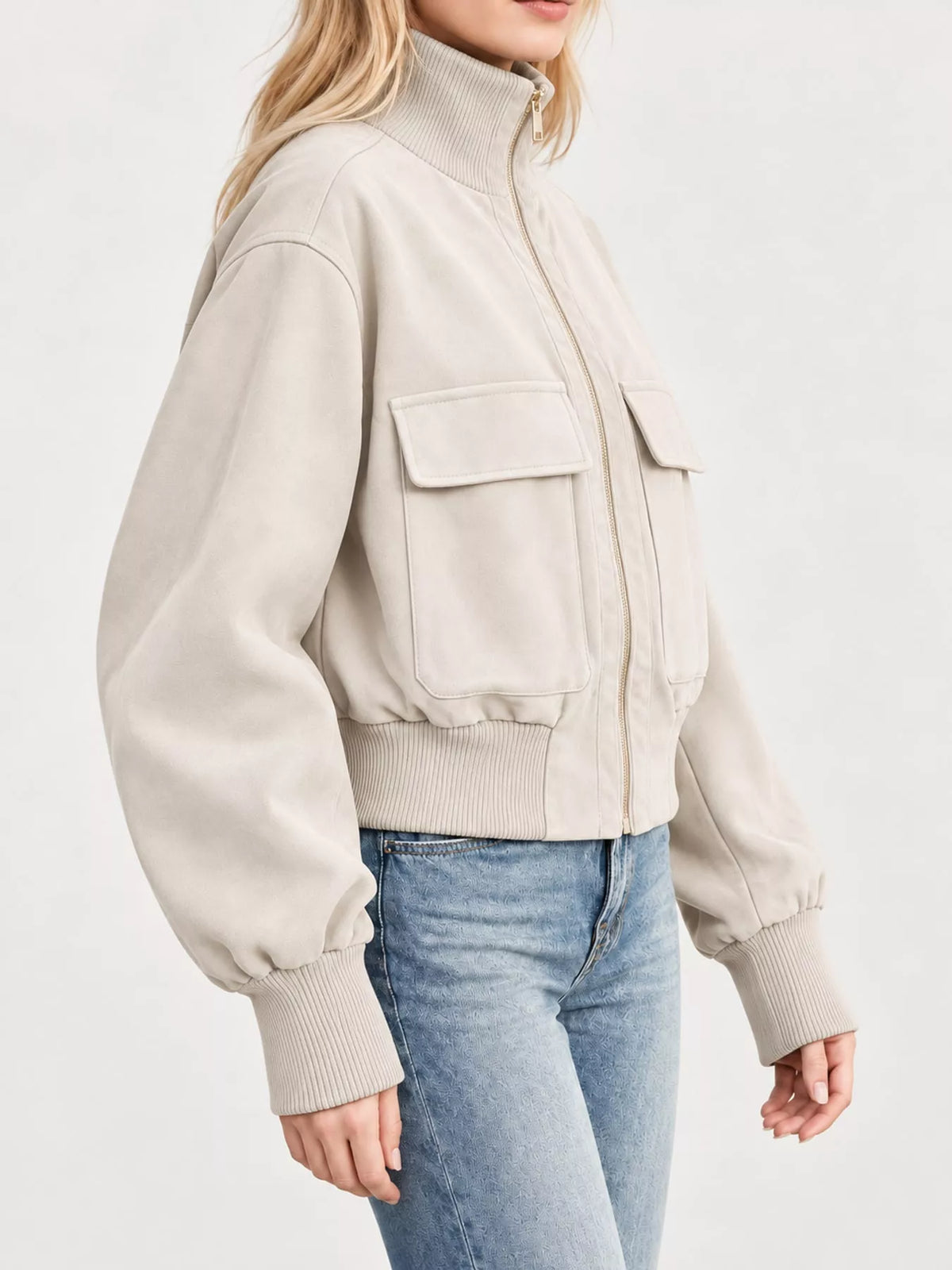 Zip Up Long Sleeve Jacket